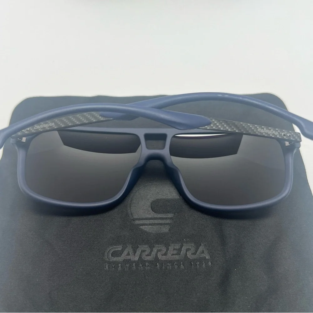 CARRERA NWOT 8035/S Carbon Fiber Blue‎ Sunglasses 61-14 Aviator UV Made in Italy